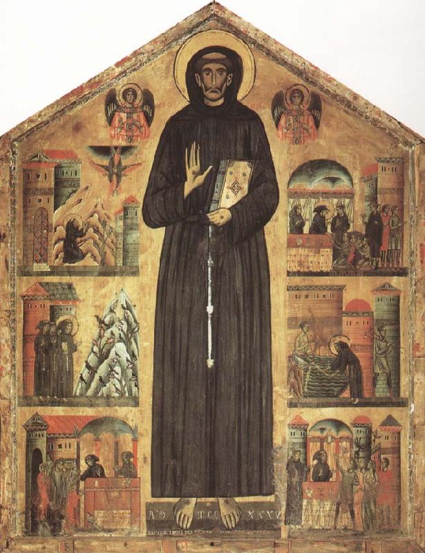 BERLINGHIERI, Bonaventura Saint Francis and Scenes from His Life